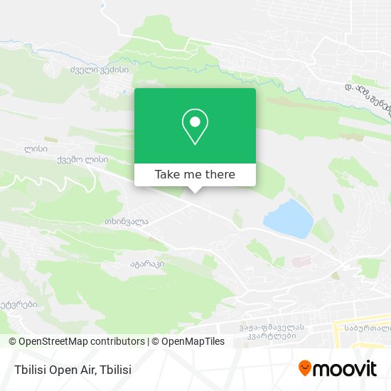 Tbilisi Open Air map