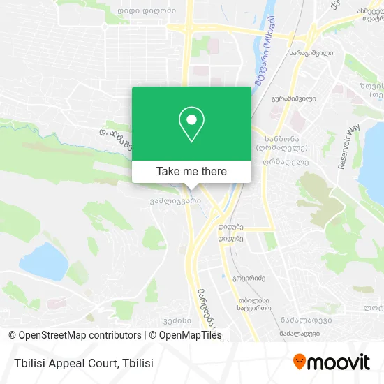 Tbilisi Appeal Court map