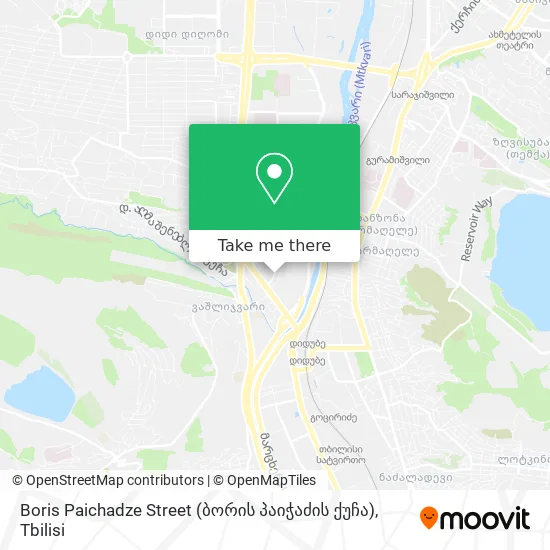 Boris Paichadze Street (ბორის პაიჭაძის ქუჩა) map