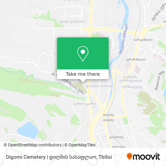 Карта Digomi Cemetery | დიღმის სასაფლაო