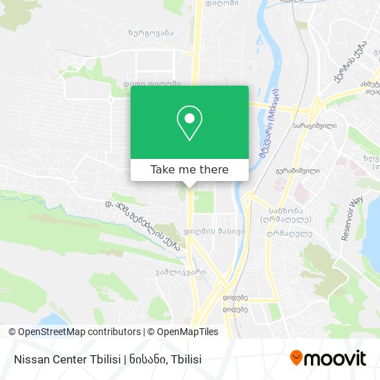 Карта Nissan Center Tbilisi | ნისანი