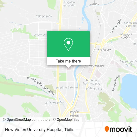 Карта New Vision University Hospital