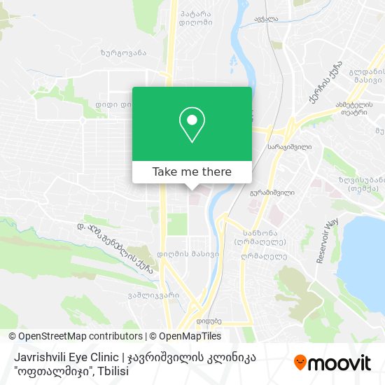 Карта Javrishvili Eye Clinic | ჯავრიშვილის კლინიკა "ოფთალმიჯი"