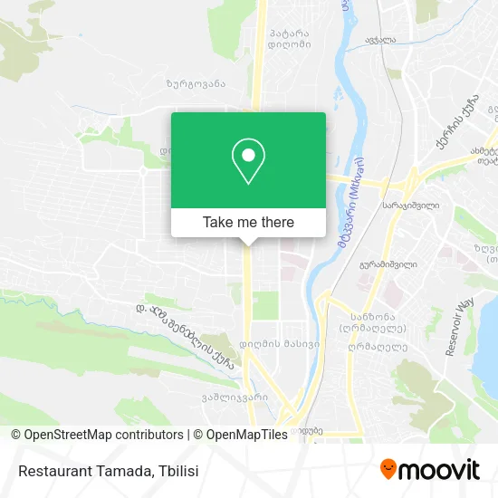 Карта Restaurant Tamada
