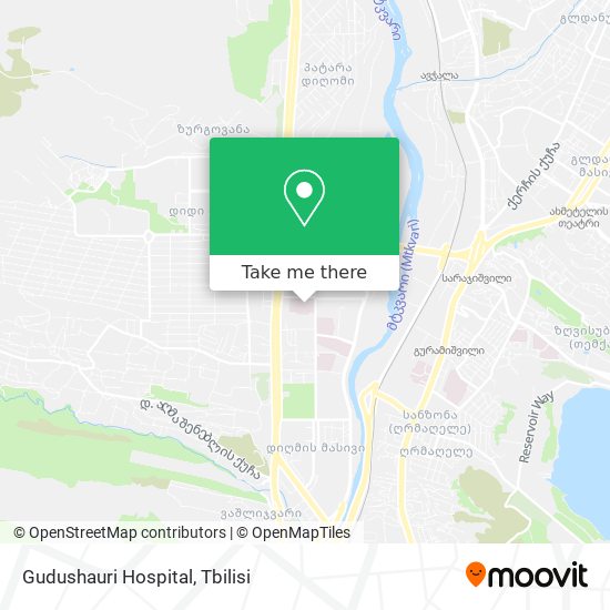 Gudushauri Hospital map