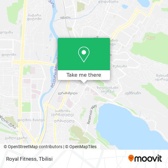 Royal Fitness map