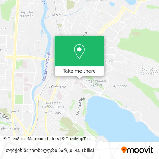 თემქის ნაციონალური პარკი :-D map