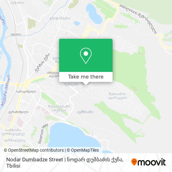 Карта Nodar Dumbadze Street | ნოდარ დუმბაძის ქუჩა