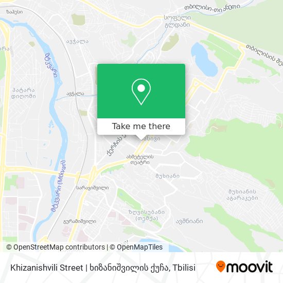 Карта Khizanishvili Street | ხიზანიშვილის ქუჩა