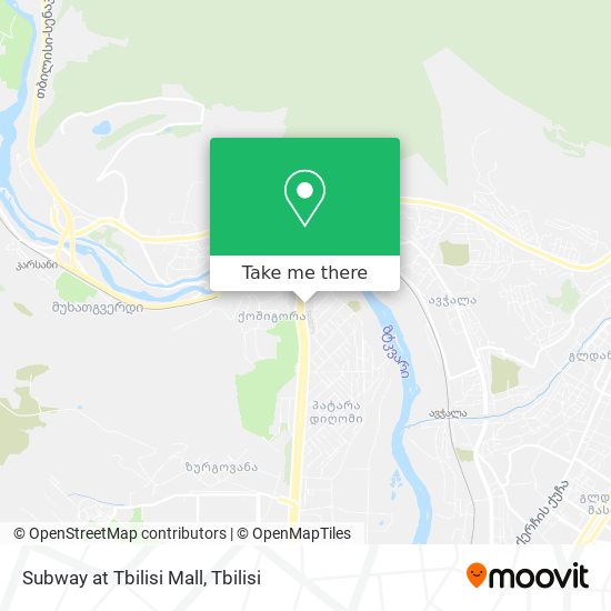 Subway at Tbilisi Mall map