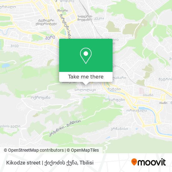Карта Kikodze street | ქიქოძის ქუჩა