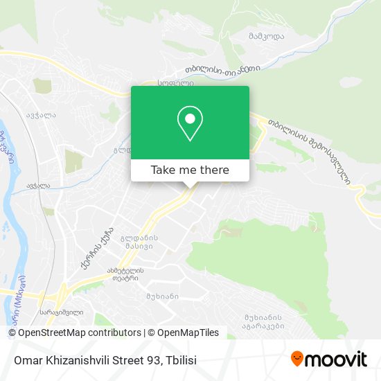 Omar Khizanishvili Street 93 map