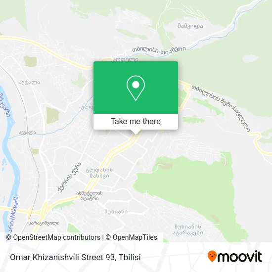 Карта Omar Khizanishvili Street 93