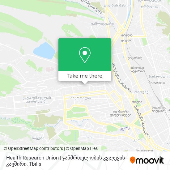 Health Research Union | ჯანმრთელობის კვლევის კავშირი map