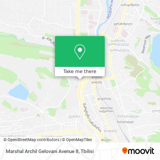 Карта Marshal Archil Gelovani Avenue 8