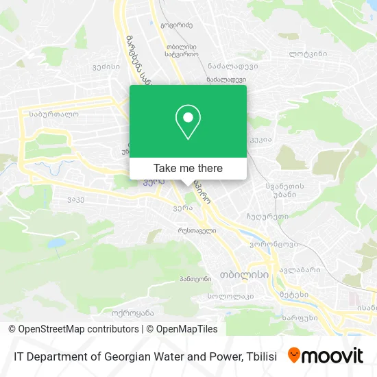 Карта IT Department of Georgian Water and Power