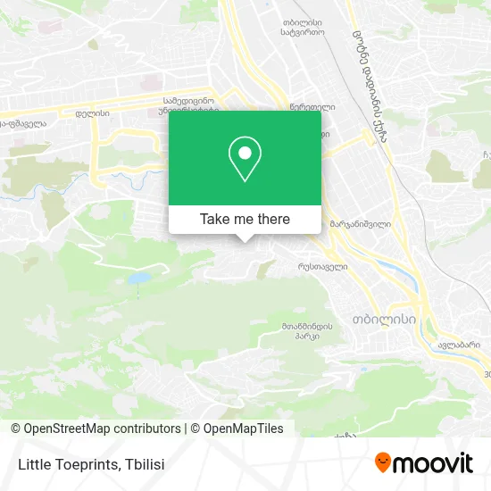 Little Toeprints map