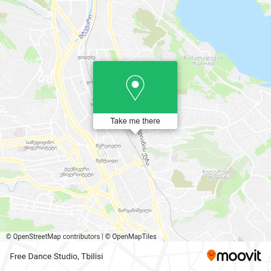 Free Dance Studio map