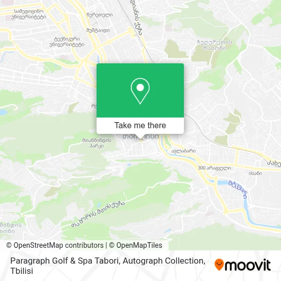 Paragraph Golf & Spa Tabori, Autograph Collection map