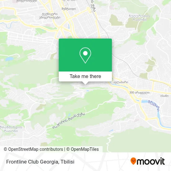 Frontline Club Georgia map