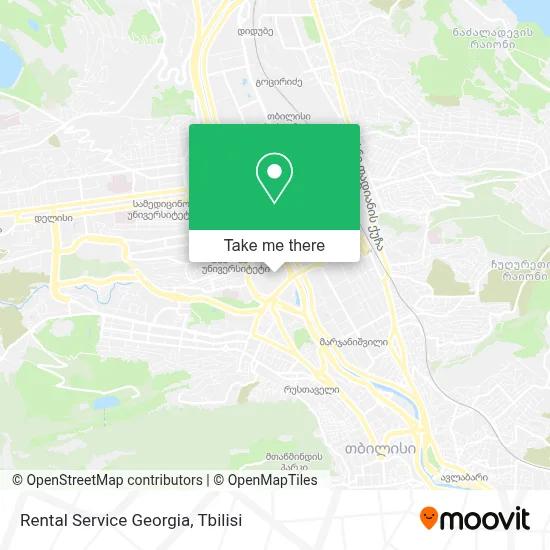 Rental Service Georgia map