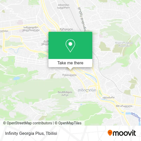 Infinity Georgia Plus map