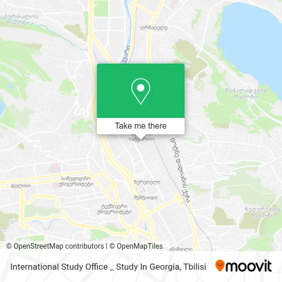 International Study Office _ Study In Georgia map