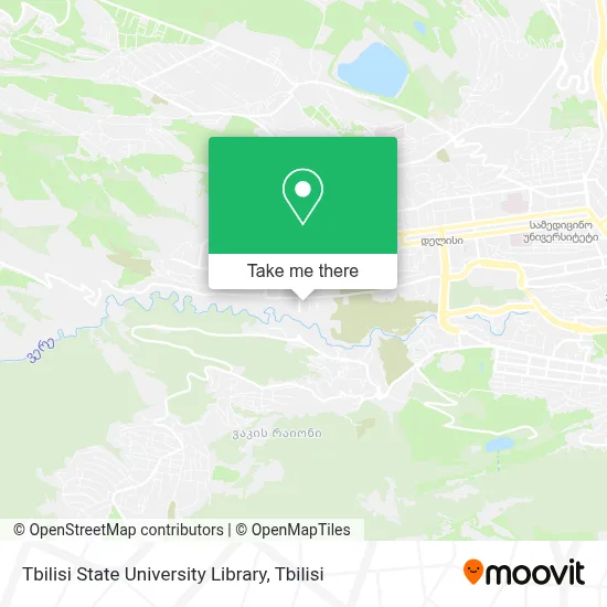 Tbilisi State University Library map