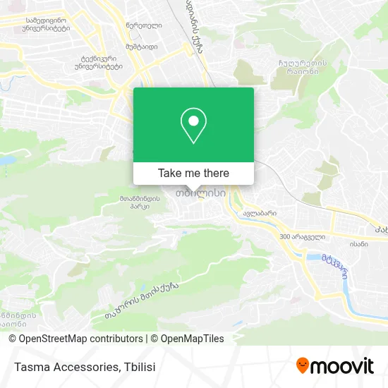 Tasma Accessories map