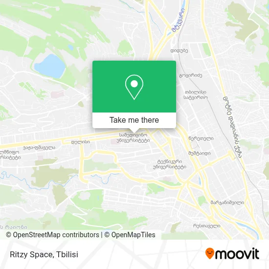 Ritzy Space map