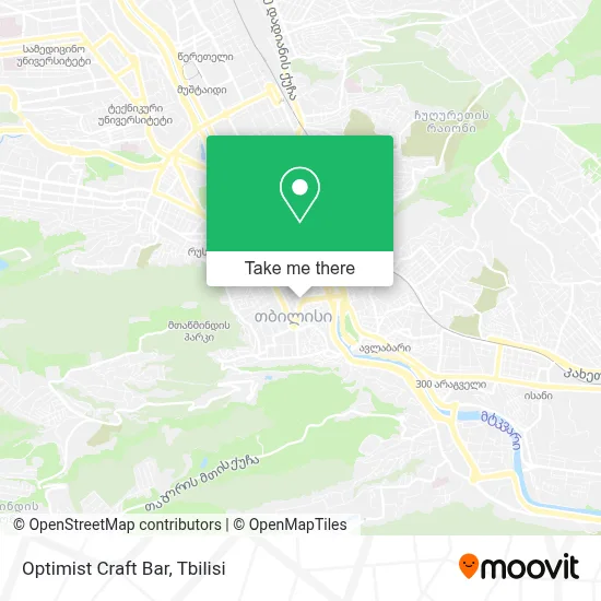 Optimist Craft Bar map