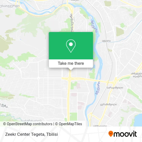 Zeekr Center Tegeta map