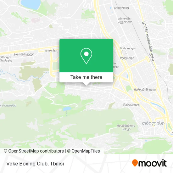 Vake Boxing Club map