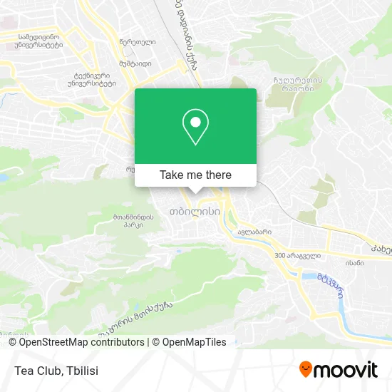 Tea Club map