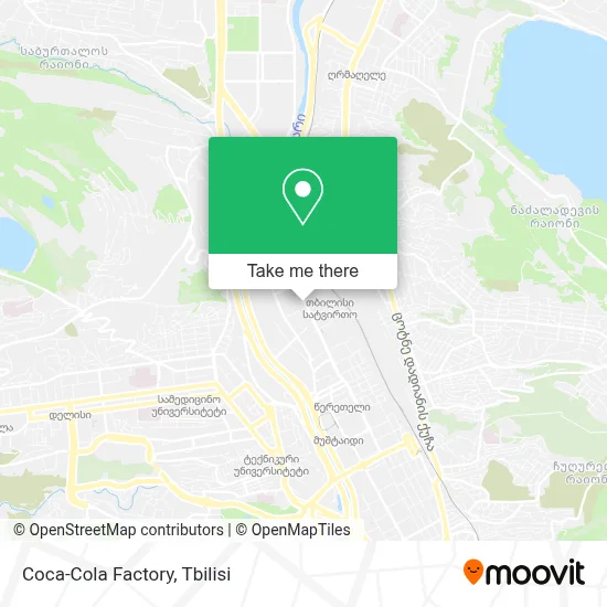 Coca-Cola Factory map