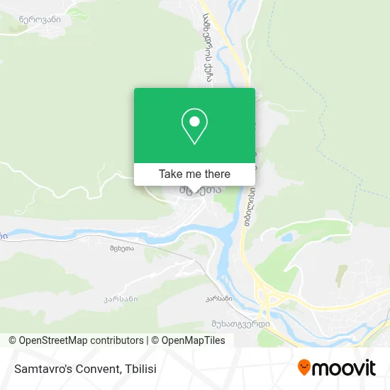 Samtavro's Convent map