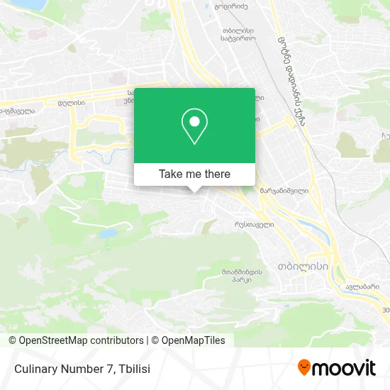 Culinary Number 7 map