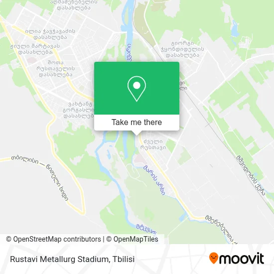 Rustavi Metallurg Stadium map