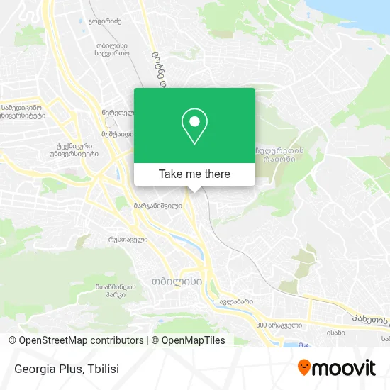 Georgia Plus map