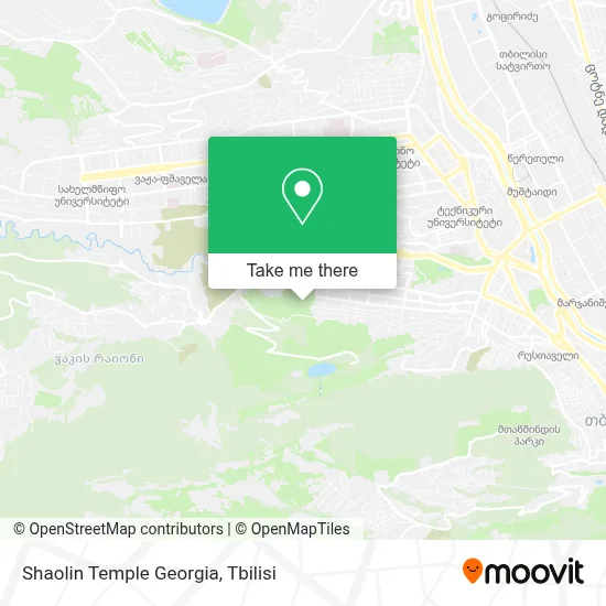 Shaolin Temple Georgia map