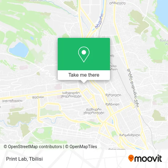 Print Lab map