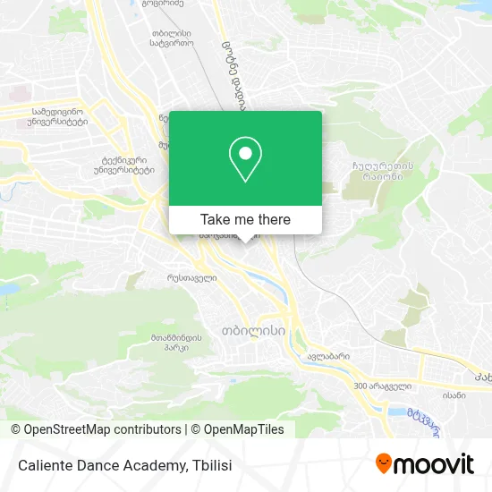 Caliente Dance Academy map