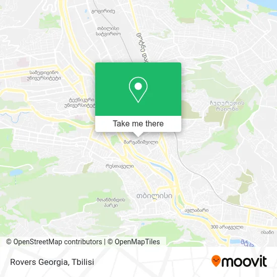 Rovers Georgia map