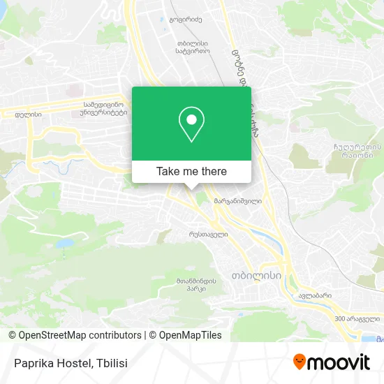 Paprika Hostel map