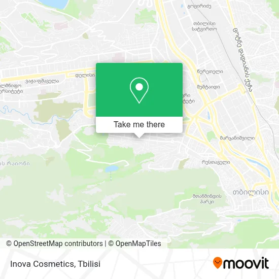 Inova Cosmetics map