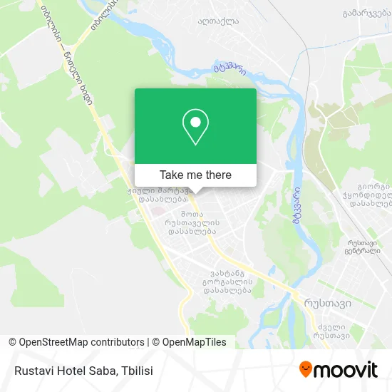 Rustavi Hotel Saba map