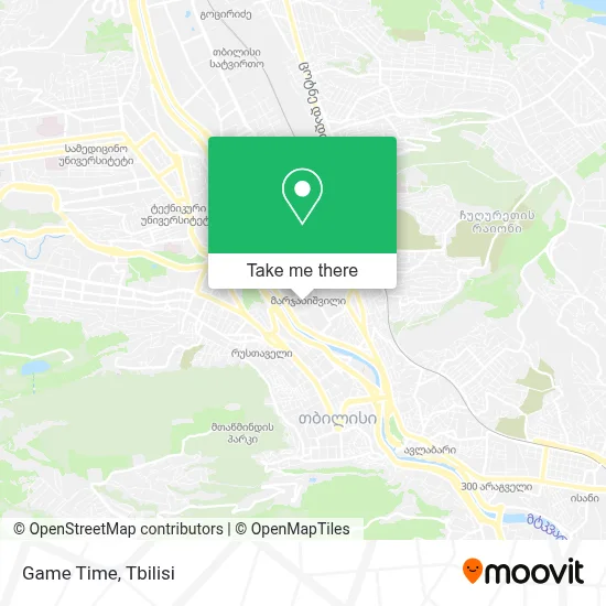 Game Time map