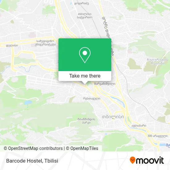 Barcode Hostel map