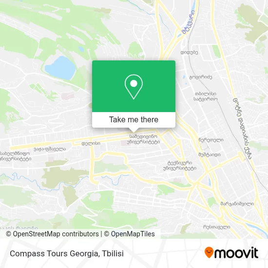 Compass Tours Georgia map