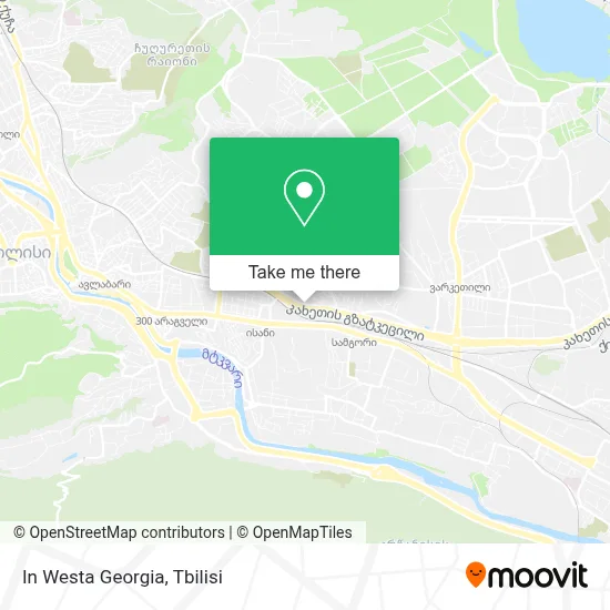In Westa Georgia map